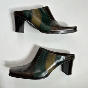 Vintage Liz Claiborne Terra Colorblock Mule